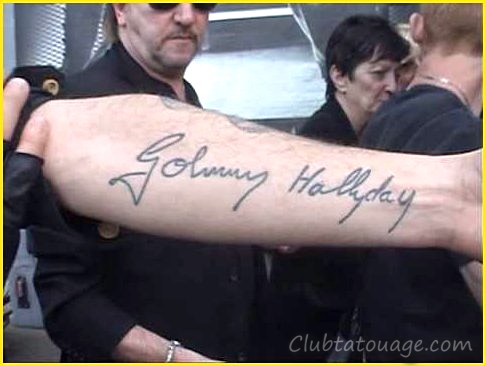 Johnny Hallyday Tatouages