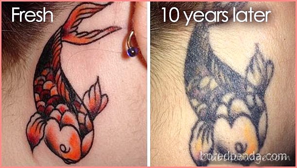 Comment les tatouages Âge - Comment les tatouages fins ont-ils l'âge?