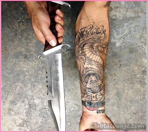 Petits tatouages pour bras pour hommes - une bonne idée