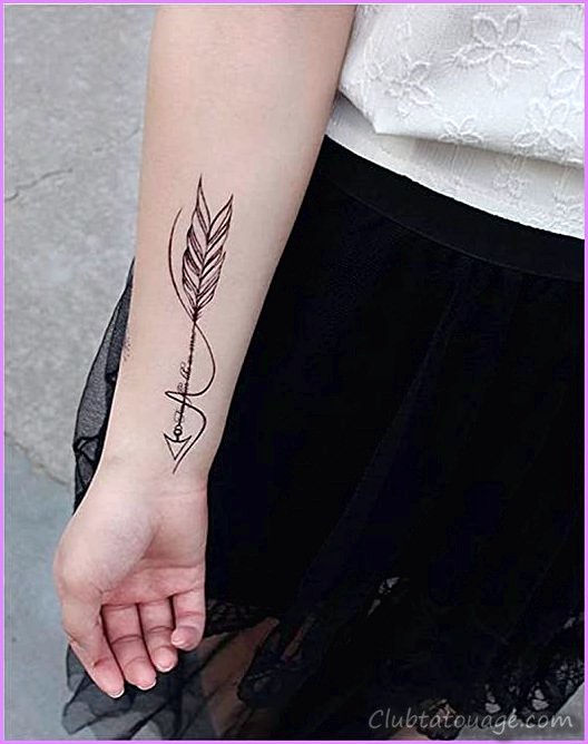 Petits tatouages sur le bras - un tatouage féminin mais toujours masculin