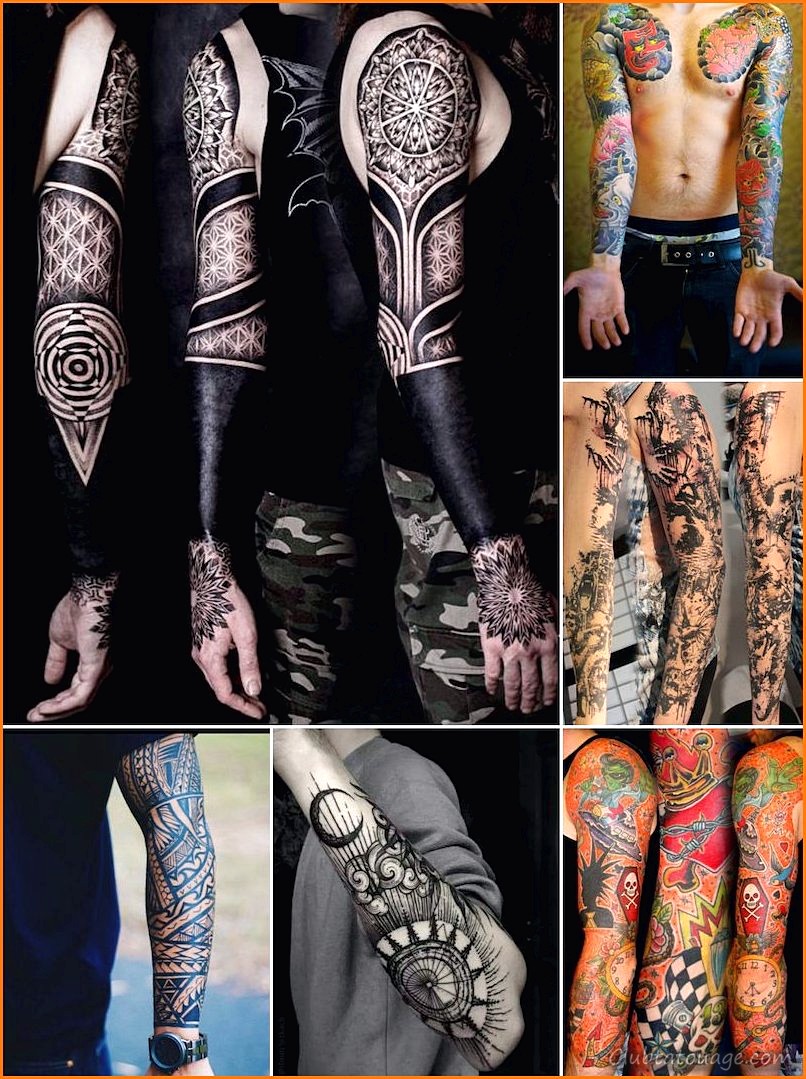 Idées Tatouages Homme Arms complet