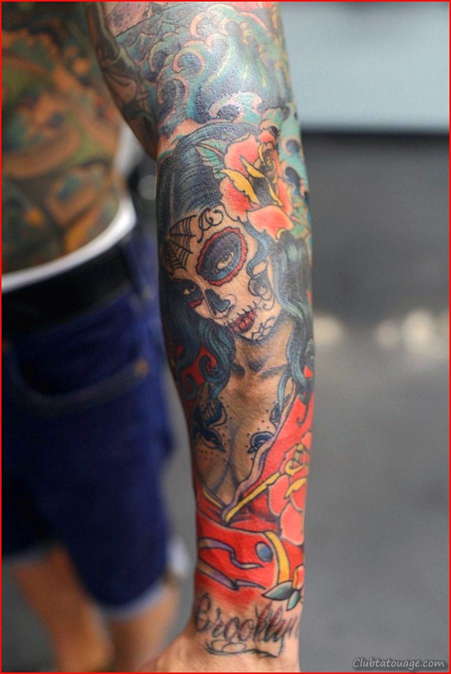 Idées tatouage bras homme complet