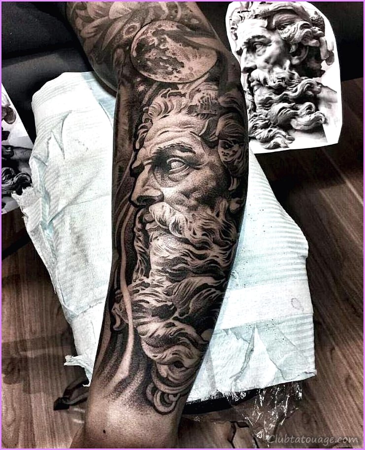 Idées tatouage bras homme complet