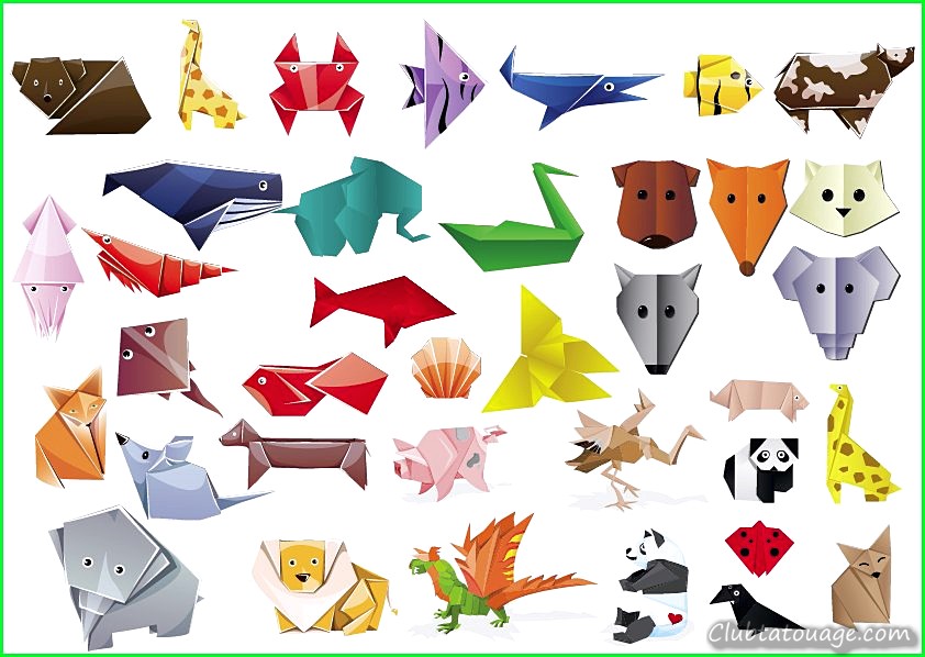 Animaux Tatouages Origami Signification