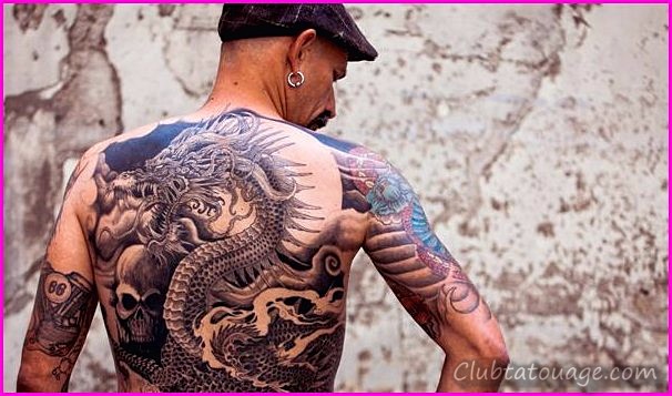 Tatouages et dragons asiatiques