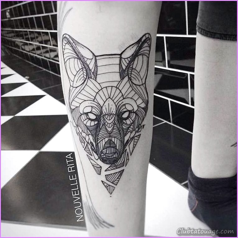 Tatouages géométriques des animaux - Obtenir un tatouage géométrique animal